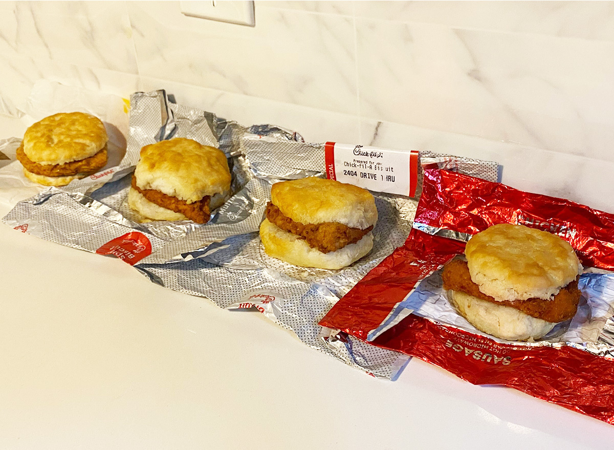 I Tried the Chicken Breakfast Biscuits at McDonald's, Chick-fil-A & Wendy's—and This Is the Best