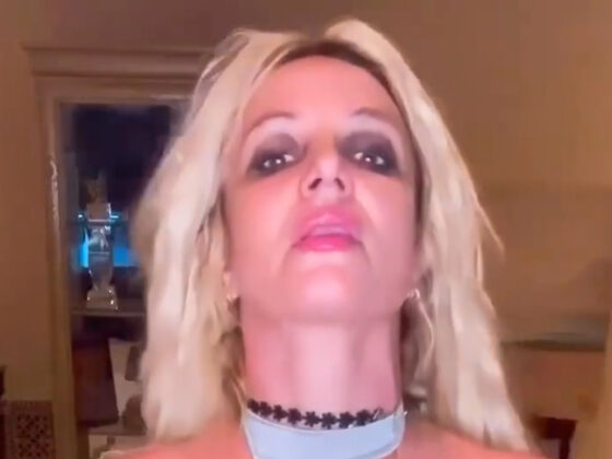 Britney Spears goes nearly topless with glitter pasties and dances in new video as fans think she’ll date Pete Davidson