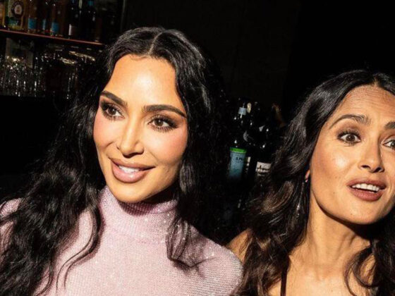 Kim Kardashian critics gasp at her ‘saggy cheeks’ in rare unedited photo shared by Salma Hayek from NYC charity gala