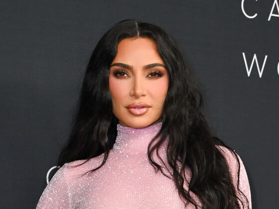 Kim Kardashian looks unrecognizable with ice blond brows in behind-the-scenes video from American Horror Story set