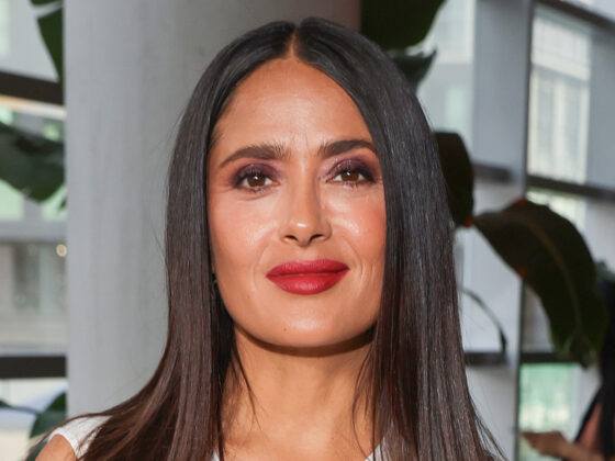 Salma Hayek, 57, goes braless in skintight black tank as she delights fans with secret talent for video in Mexico