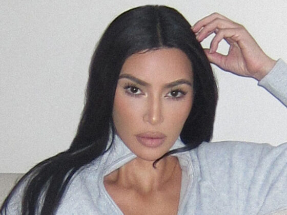 Kim Kardashian barely escapes wardrobe malfunction in tiny sweatshirt as she promotes new Skims item