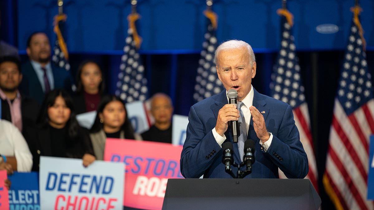 Biden launches PR blitz on abortion to save struggling 2024 reelection bid - with White House putting re-productive rights at center of campaign