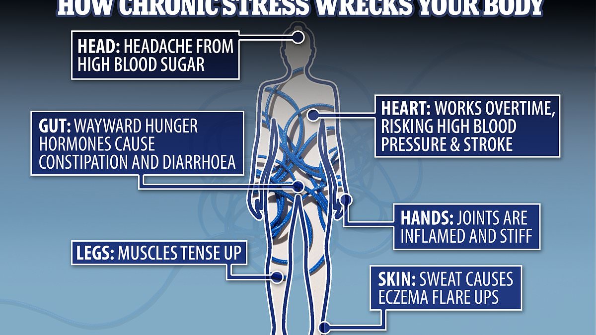 Experts reveal the alarming effect of STRESS on every part of the body - including your joints and skin