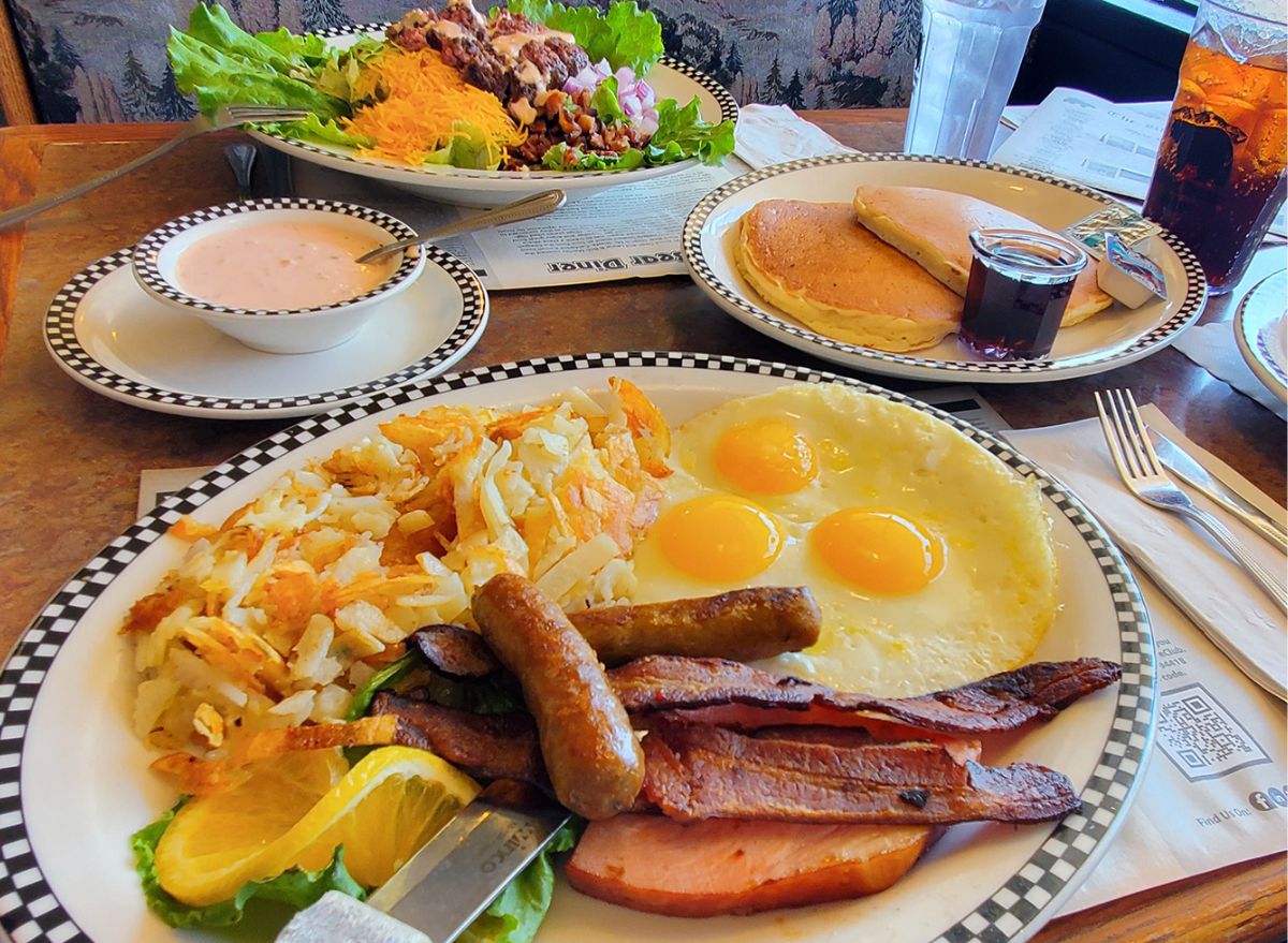 Black Bear Diner table spread