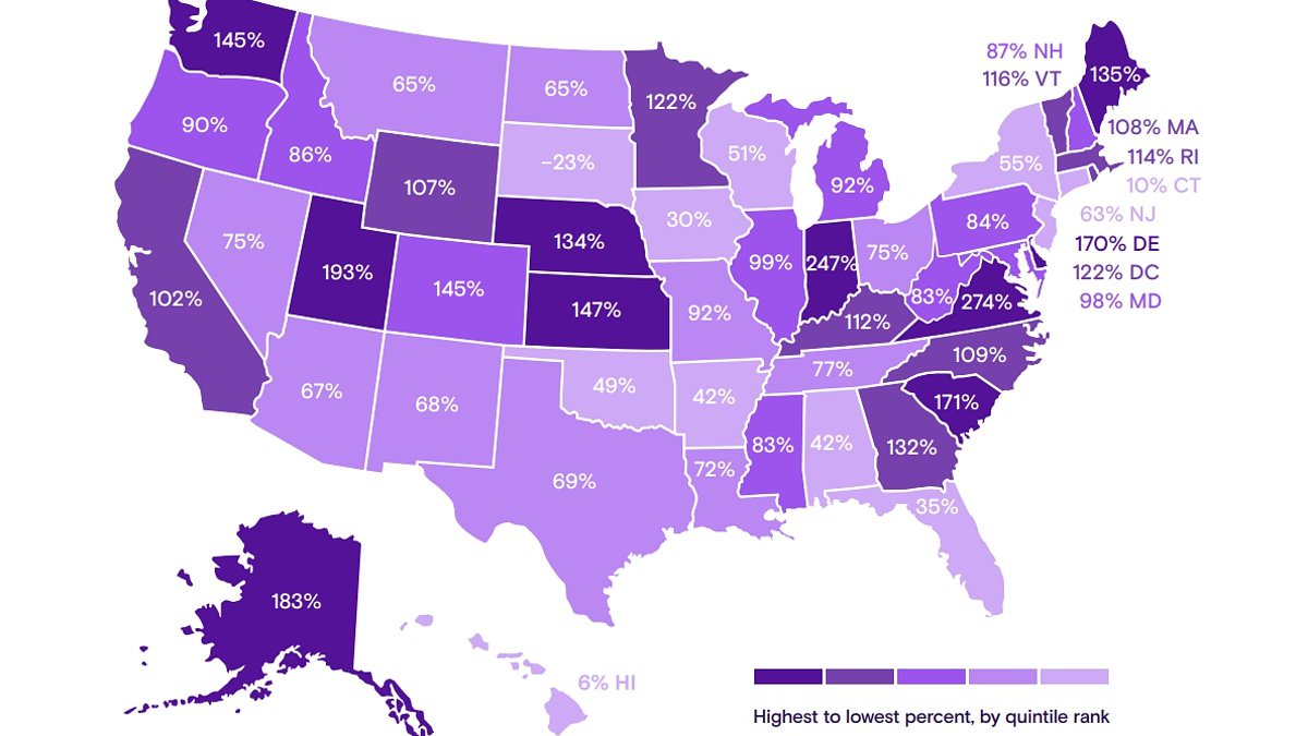 How rates of gender dysphoria have soared in every state except one since 2018 - with children now making up one in five diagnoses