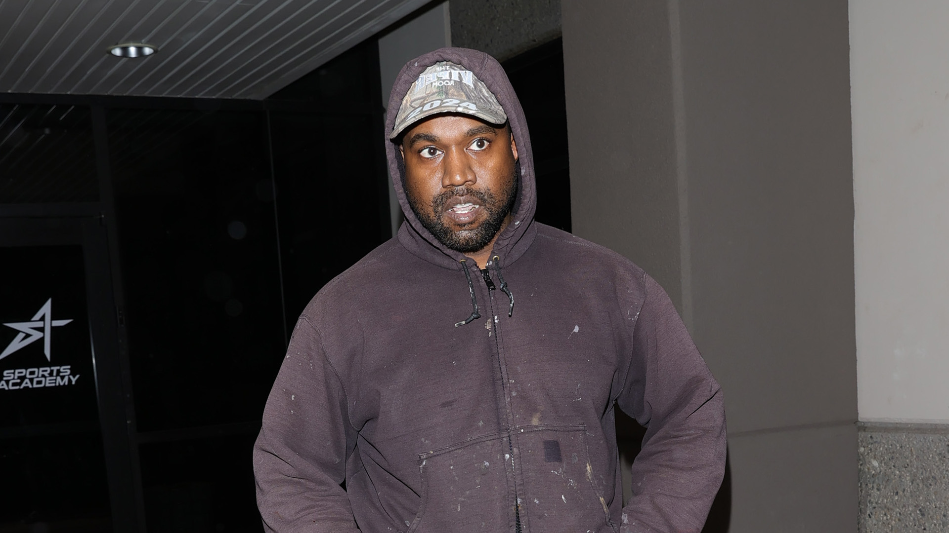 Kanye West posts then hastily deletes eerie video of Bianca Censori posing braless in hotpants and fur hat in hotel room