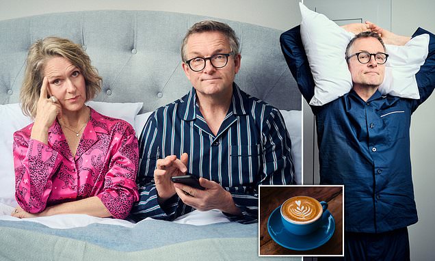 More sex, please... we're insomniacs! Are you a chap who just can't drop off? Then banish junk food from your diet, fast for 12 hours and make love (even when you're tired), says DR MICHAEL MOSLEY in his four-week sleep plan for men