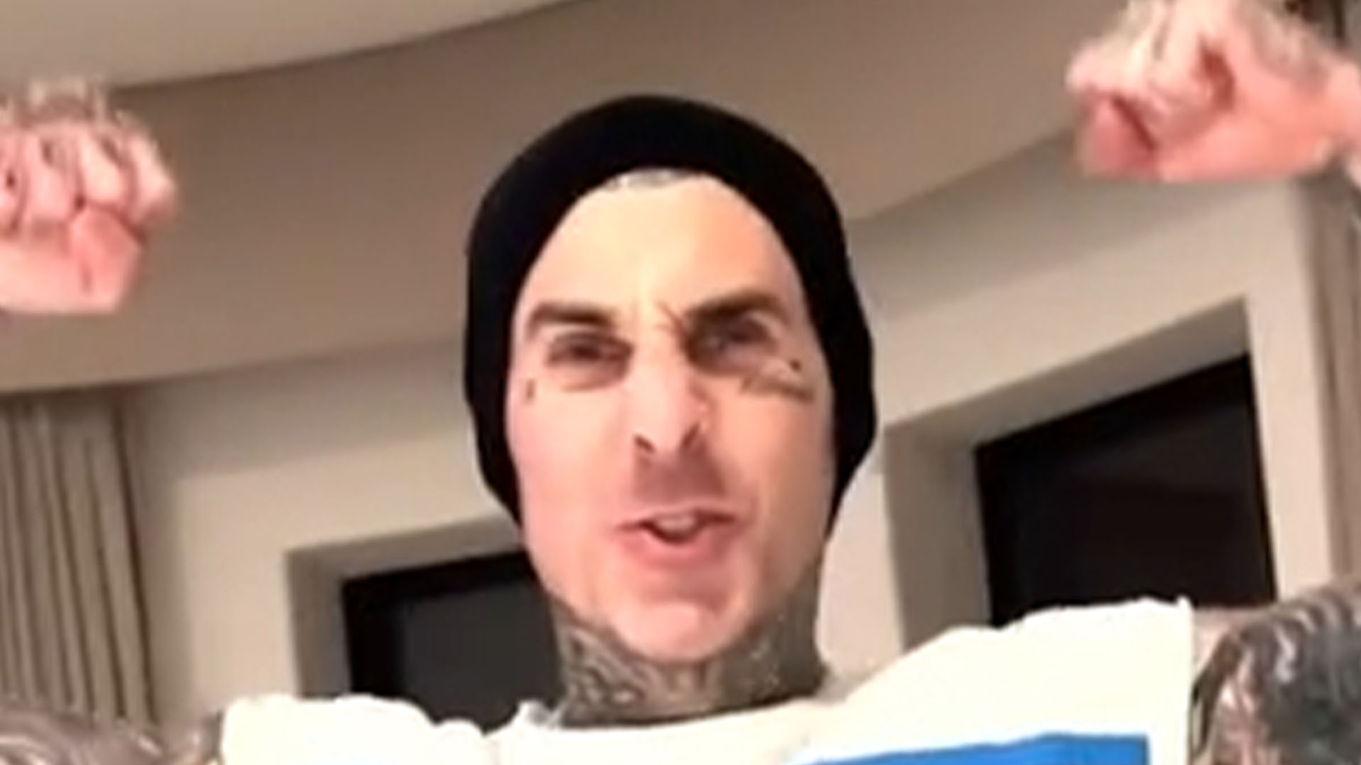 Travis Barker’s ‘vile’ shirt leaves Kardashian fans stunned as they call out drummer for ‘disgusting’ decision