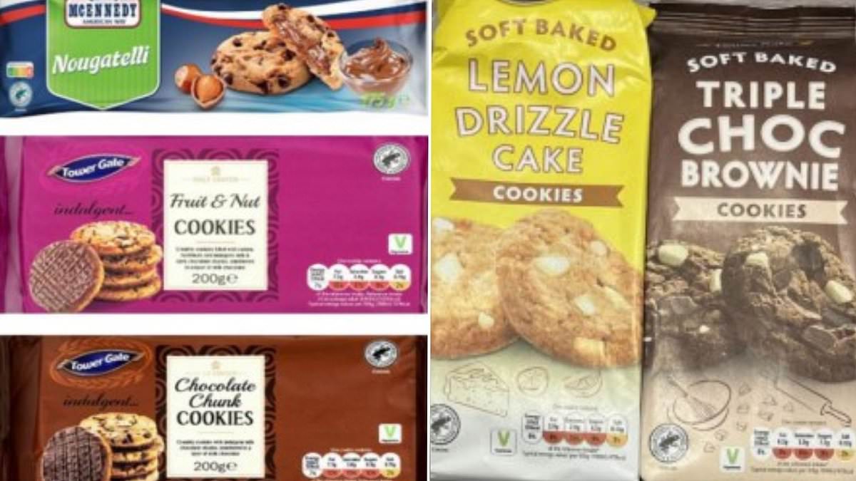 Lidl urgently recalls six types of cookies over fears they may contain METAL