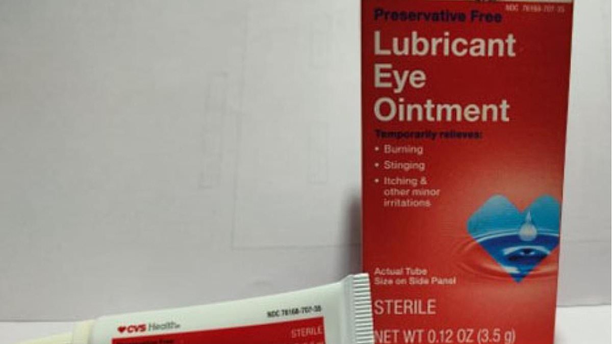 Ointment for dry eyes is recalled nationwide due to infection risk