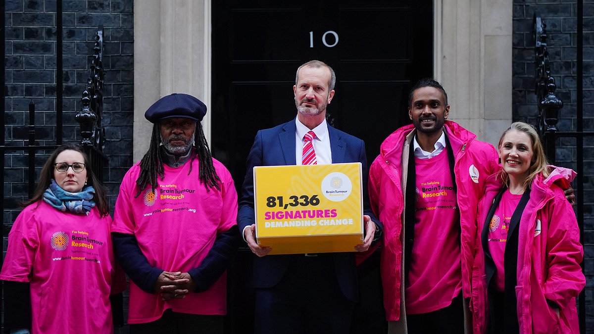 The line of cancer patients waiting more than 60 days for treatment would stretch from London to Cardiff, campaigners say as they march on Parliament