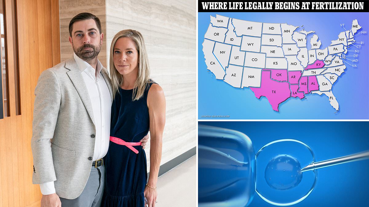 Women in red states begin moving their frozen embryos out-of-state amid fears about Alabama's court ruling that embryos are children