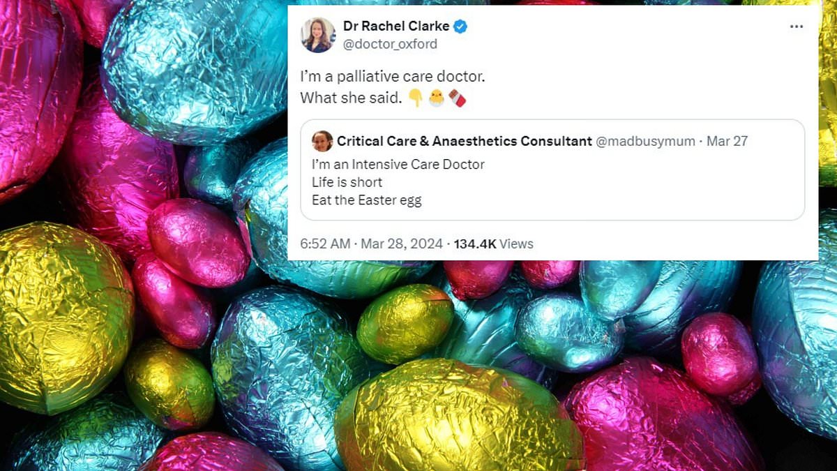 'Life is short, eat the chocolate': NHS chief who urged Brits not to eat a whole Easter egg in one go faces backlash... from fellow medics!