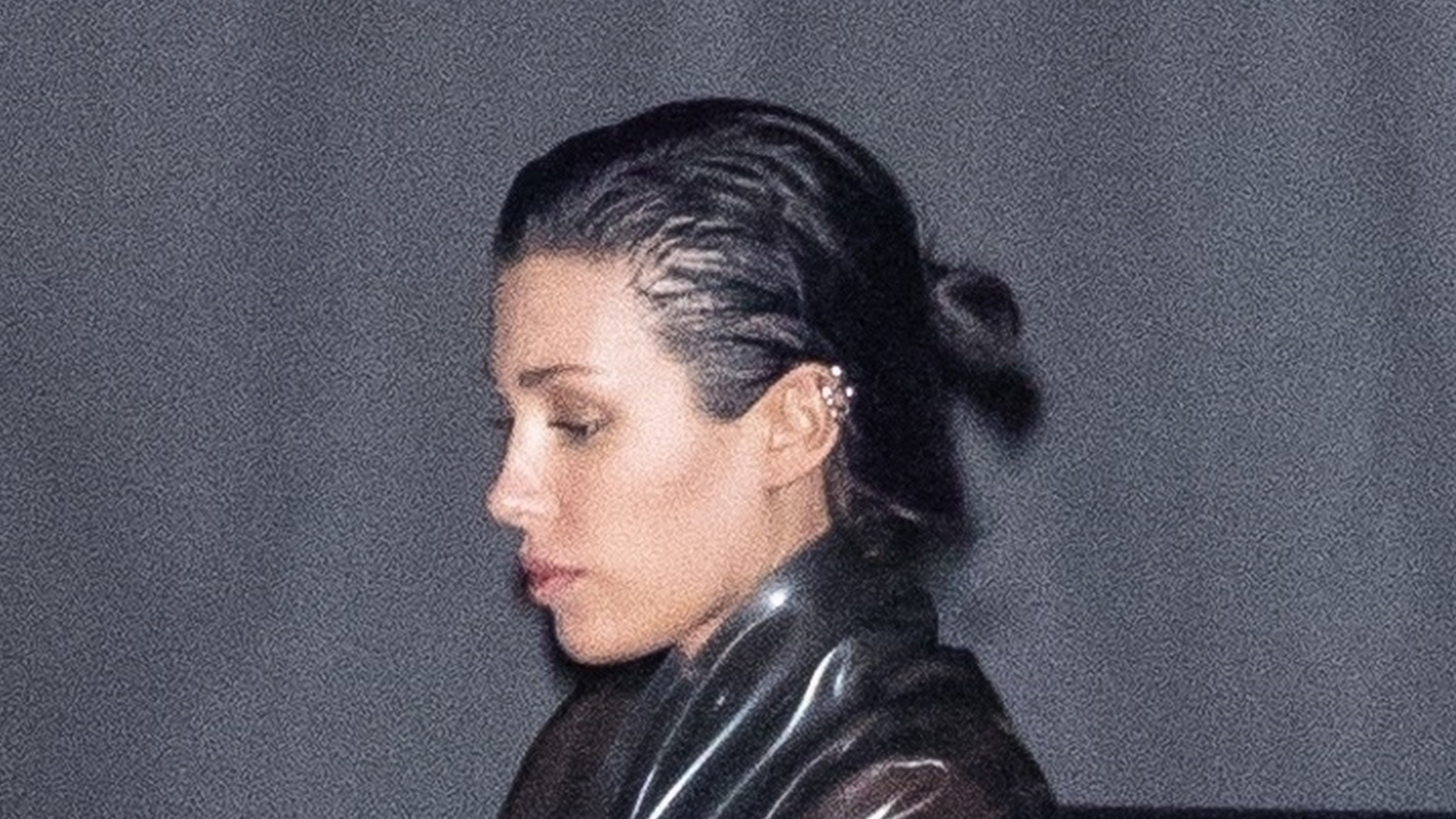 Bianca Censori looks distressed as she wears sheer trench coat after growing concerns about her marriage to Kanye West