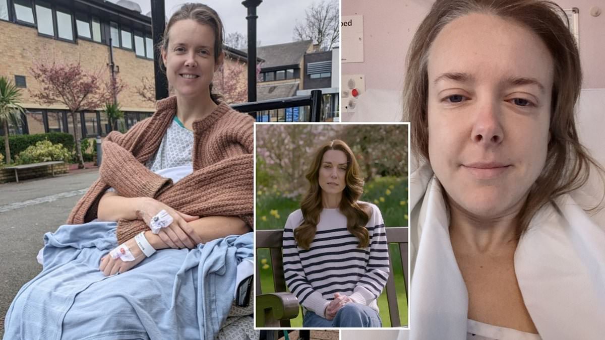 Doctors found my cancer during abdominal surgery, just like Kate Middleton: Woman, 38, reveals shock diagnosis and warns 'it can happen to anyone'