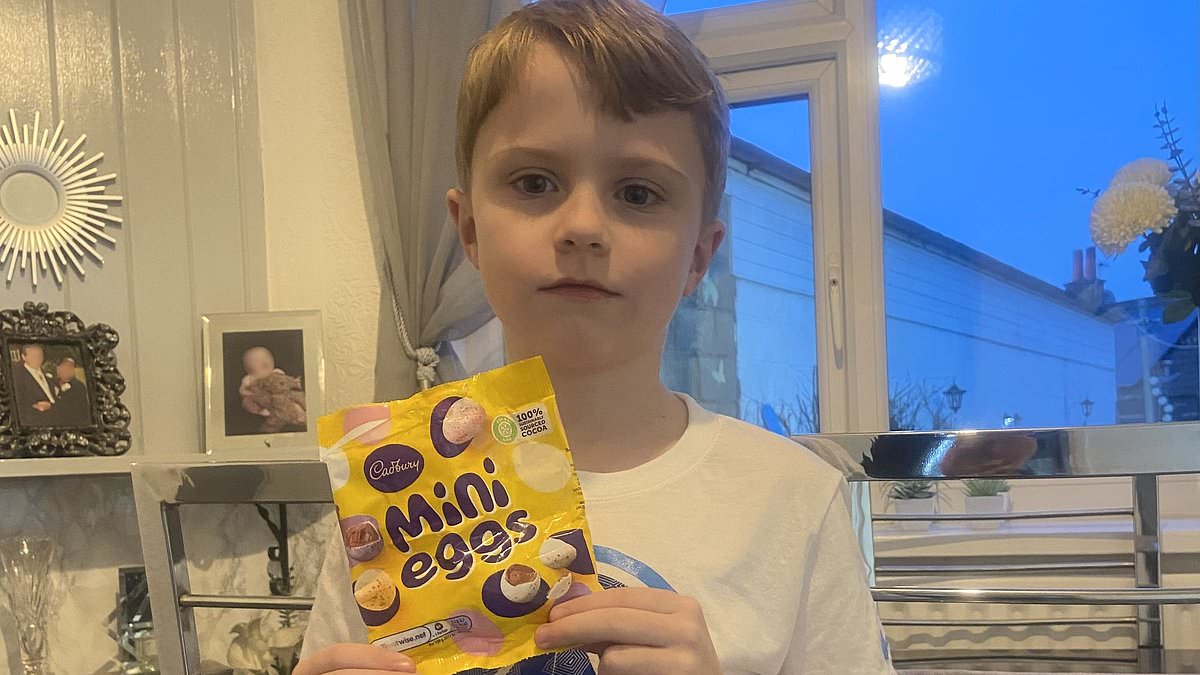 Mother issues urgent Cadbury's Mini Egg warning after finding her son, 7, seconds from death