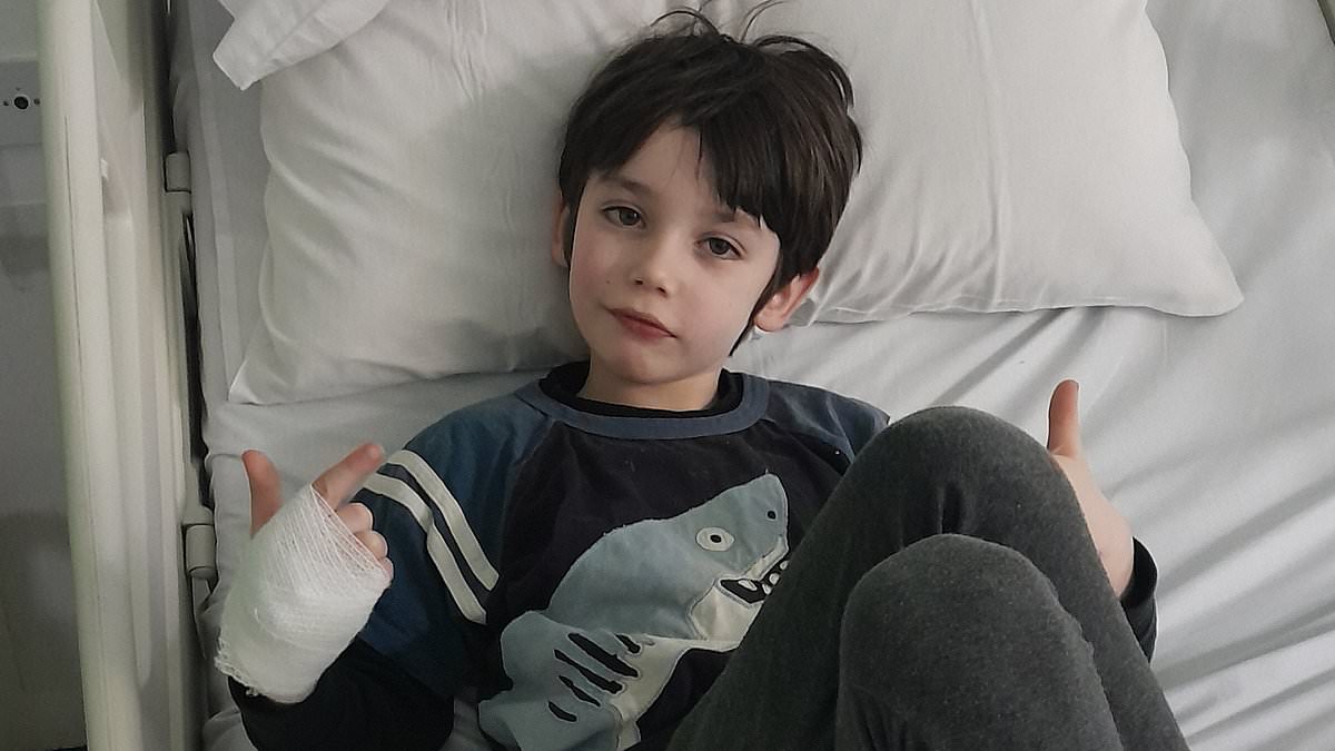 Schoolboy, 7, is diagnosed with an inoperable brain tumour which kills most sufferers within a year after he kept bumping into furniture