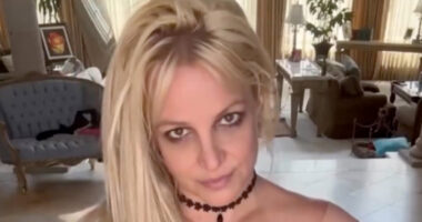 Britney Spears shares photo of Justin Bieber crying as ‘scared’ fans think she’s hinting he’s ‘in trouble’