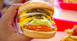 In-N-Out burger 3 X 3 Cheeseburger with Spread