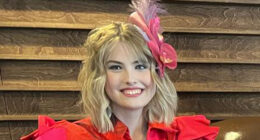 Anna Nicole Smith’s daughter Dannielynn, 17, looks ‘exactly like her mom’ as teen attends Kentucky Derby with dad Larry