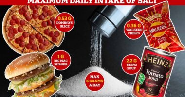 Eating too much salt blamed for 10,000 deaths across Europe EVERY day - and processed food is to blame say health officials