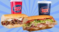 Two sub sandwiches from Jersey Mike