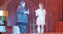 Jelly Roll puts his slimmed-down figure on display while performing with Lana Del Ray at Hangout Fest after weight loss