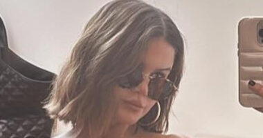 Maren Morris drops ‘thirst traps’ as singer flashes her toned figure in teeny brown bikini that leaves fans drooling
