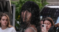 Sydney Sweeney debuts new black bob as she ditches her natural hair at Met Gala in sparkling veil and floral ball gown