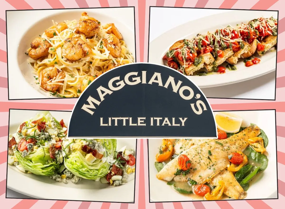 four menu items from Maggiano