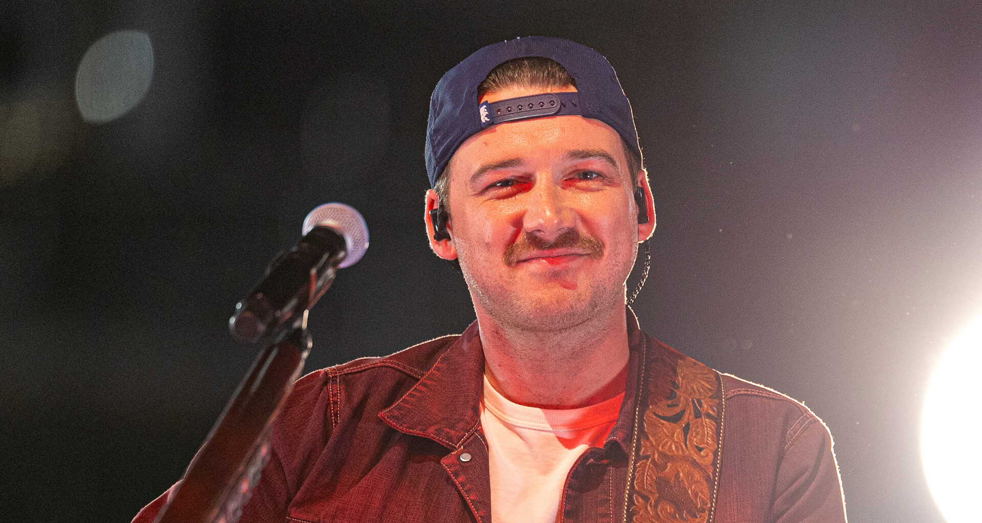 Morgan Wallen hit in the face by a fan’s thong mid-song at Minneapolis concert – before he hurls it away into the crowd