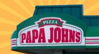 Papa Johns store sign