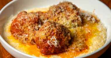 Meatballs at Domenica in New Orleans