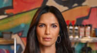 Top Chef alum Padma Lakshmi, 53, stands in front of window in bra and undies as she gushes over her lingerie collection