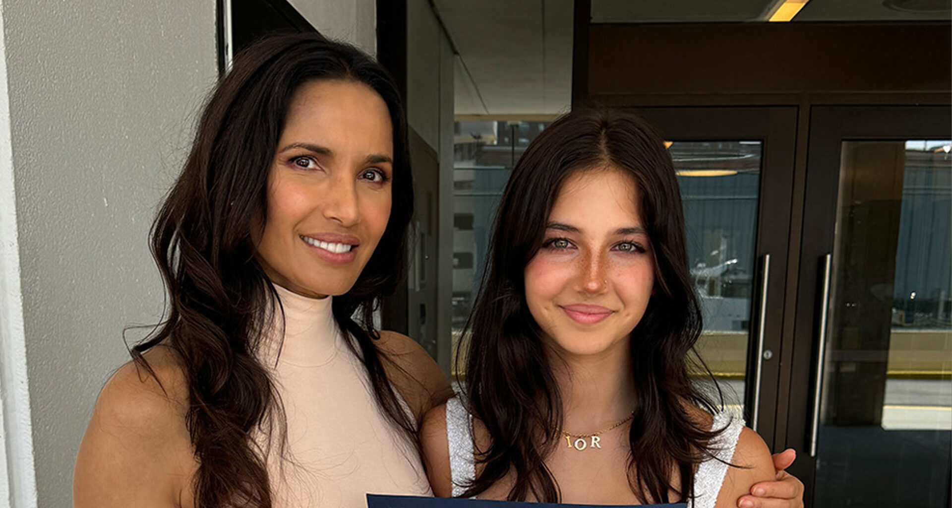 Top Chef alum Padma Lakshmi proudly poses with rarely-seen daughter Krishna, 14, as teen is ‘off to high school’