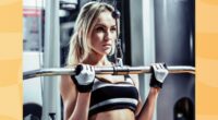 woman doing lat pulldown exercise at the gym