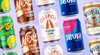 healthy soda alternatives collages