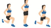 alternating walking lunges