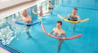 water aerobics class