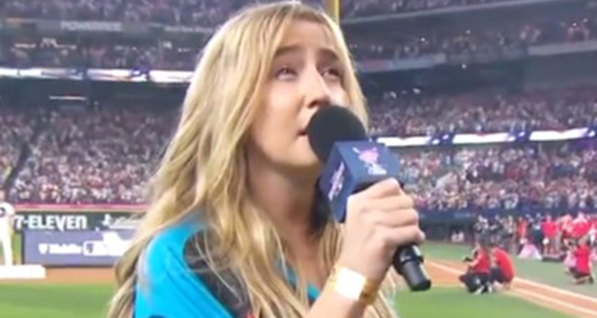 Ingrid Andress sings ‘worst National Anthem of all time’ at 2024 Home Run Derby as MLB fans say ‘our ears are bleeding’