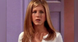 Jennifer Aniston channels Friends character Rachel Green as she goes braless under tank while on set of The Morning Show