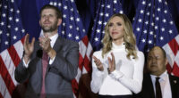 Lara And Eric Trump's Cringey PDA Moment At 2024 RNC Is So Awkward