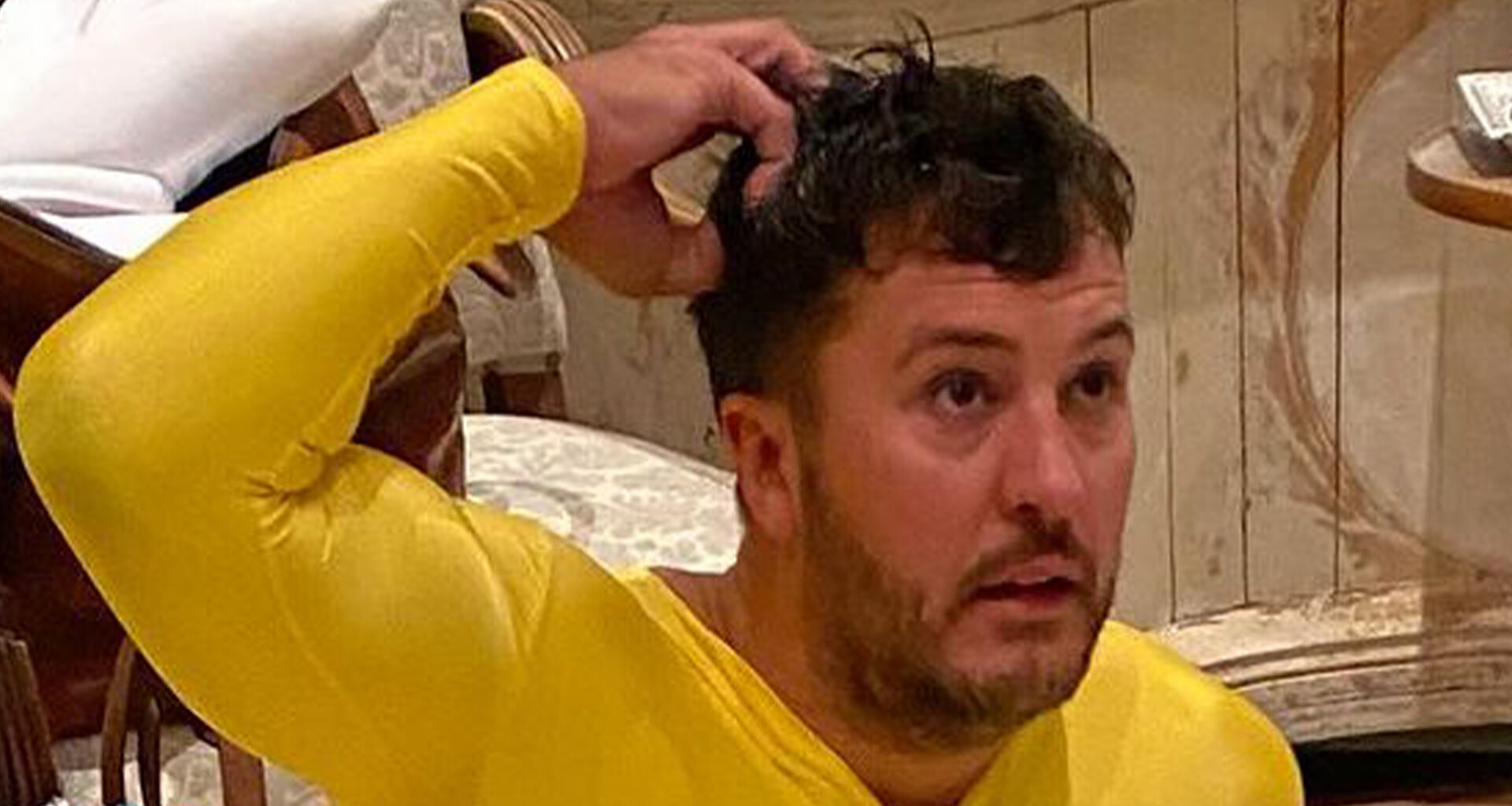 Luke Bryan’s wife posts embarrassing pics of singer in yellow bodysuit & elf costume as fans gush ‘you’re goofballs!’