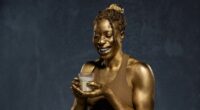 Olympic champion Christine Ohuruogu raises a glass to milk for Gold medal win