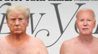 Provocative New York magazine cover shows topless Trump, 78, and Biden, 81, amid fears about their age and health: 'Wildly disrespectful'