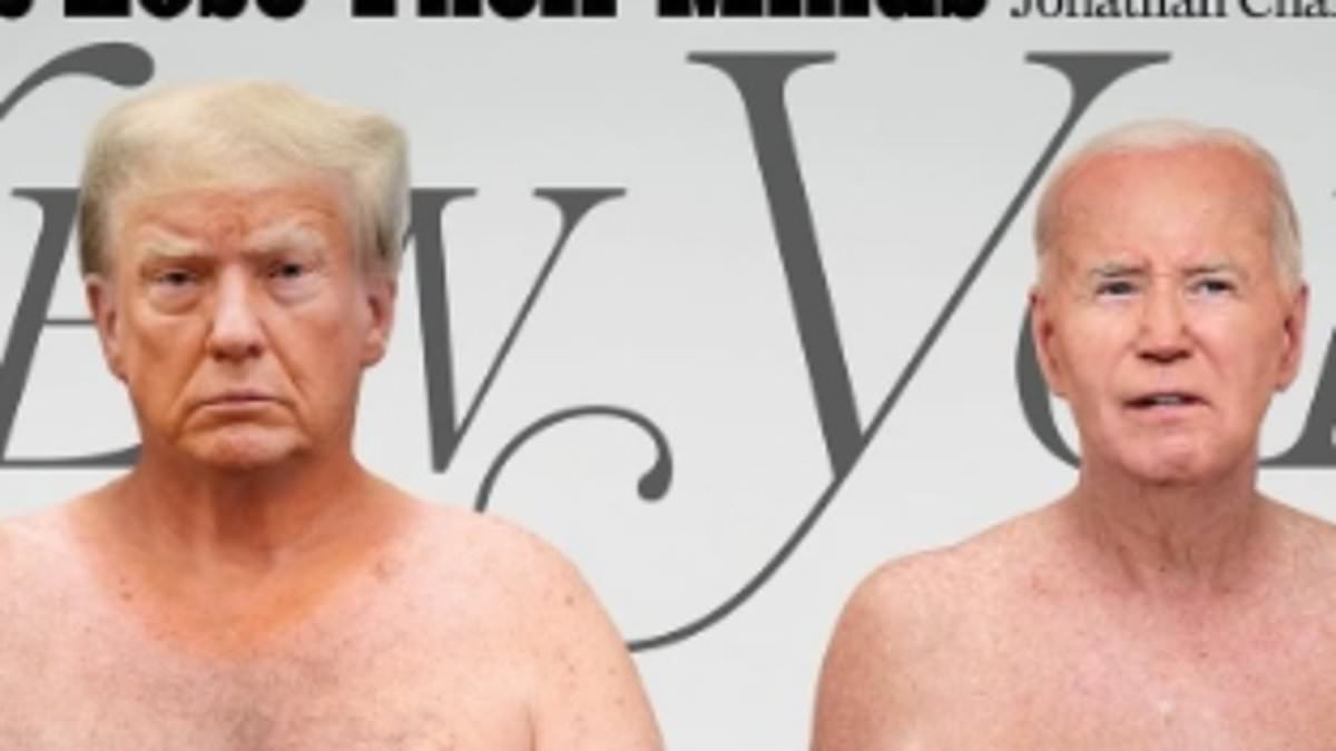 Provocative New York magazine cover shows topless Trump, 78, and Biden, 81, amid fears about their age and health: 'Wildly disrespectful'