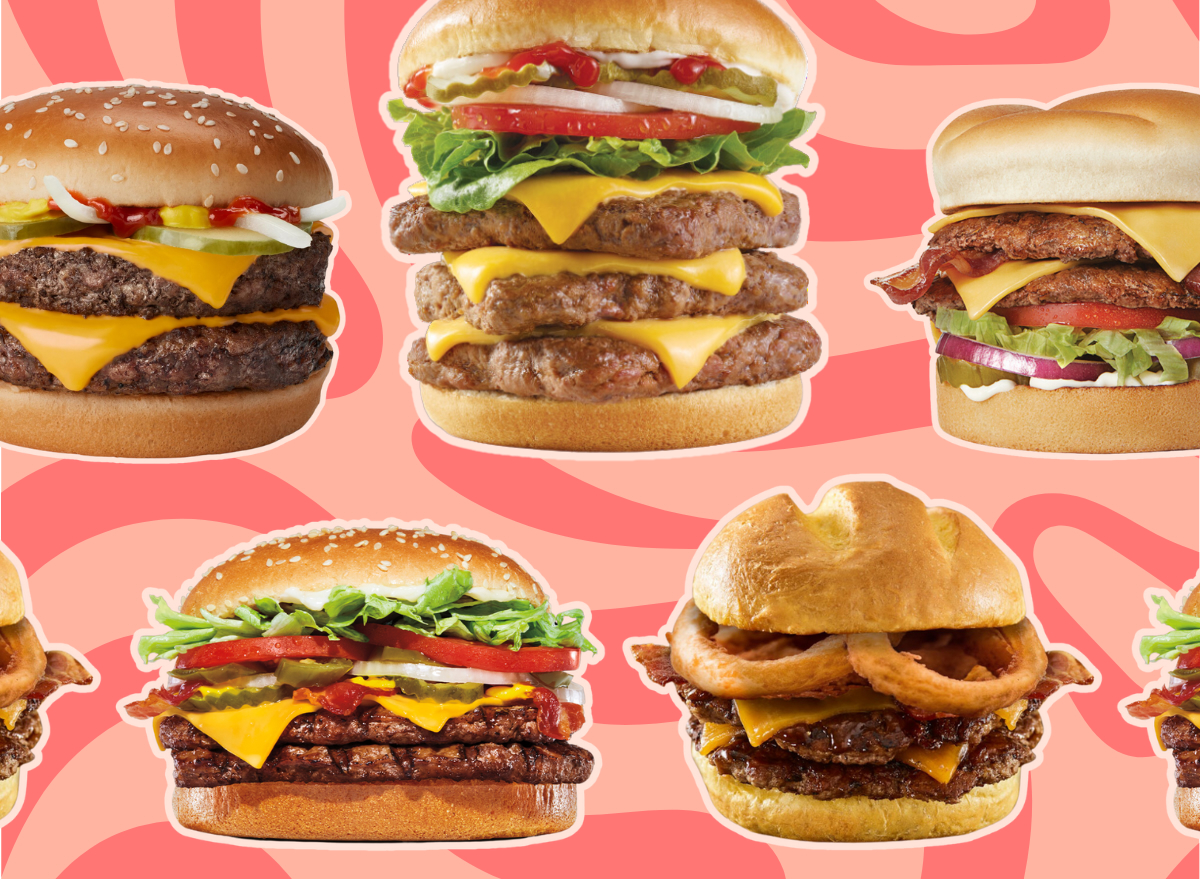 25 Popular Fast-Food Burgers, Ranked by Calories