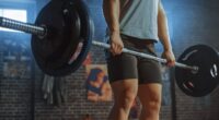 close-up barbell romanian deadlift exercises for bigger legs