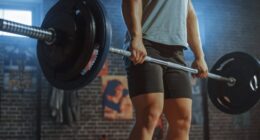 close-up barbell romanian deadlift exercises for bigger legs